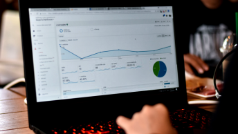 Google Analytics report dashboard